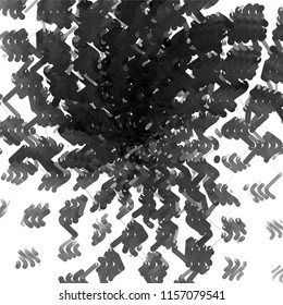 Abstract grunge grid stripe halftone background pattern. Spotted black and white line vector illustration
