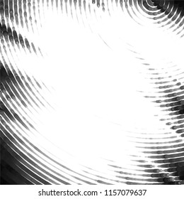 Abstract grunge grid stripe halftone background pattern. Spotted black and white line vector illustration
