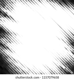 Abstract grunge grid stripe halftone background pattern. Spotted black and white line vector illustration
