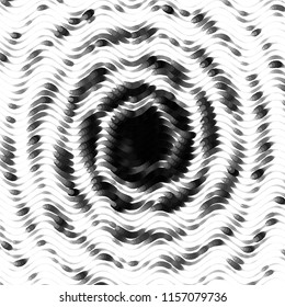 Abstract grunge grid stripe halftone background pattern. Spotted black and white line vector illustration
