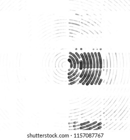 Abstract grunge grid stripe halftone background pattern. Spotted black and white line vector illustration
