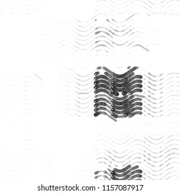 Abstract grunge grid stripe halftone background pattern. Spotted black and white line vector illustration
