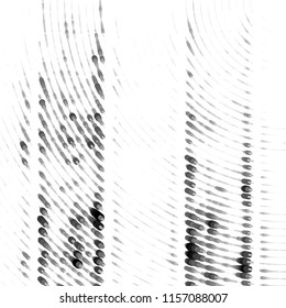 Abstract grunge grid stripe halftone background pattern. Spotted black and white line vector illustration
