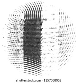 Abstract grunge grid stripe halftone background pattern. Spotted black and white line vector illustration
