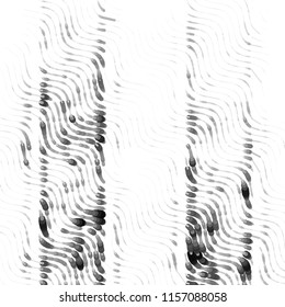 Abstract grunge grid stripe halftone background pattern. Spotted black and white line vector illustration
