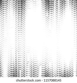 Abstract grunge grid stripe halftone background pattern. Spotted black and white line vector illustration
