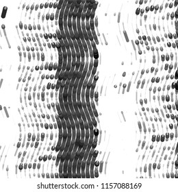 Abstract grunge grid stripe halftone background pattern. Spotted black and white line vector illustration
