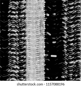 Abstract grunge grid stripe halftone background pattern. Spotted black and white line vector illustration
