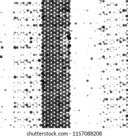 Abstract grunge grid stripe halftone background pattern. Spotted black and white line vector illustration
