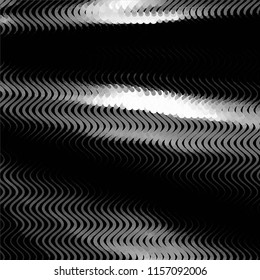 Abstract grunge grid stripe halftone background pattern. Spotted black and white line vector illustration

