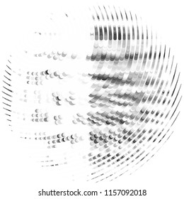 Abstract grunge grid stripe halftone background pattern. Spotted black and white line vector illustration
