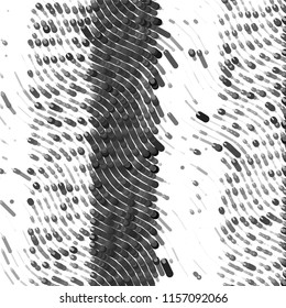 Abstract grunge grid stripe halftone background pattern. Spotted black and white line vector illustration
