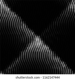Abstract grunge grid stripe halftone background pattern. Spotted black and white line vector illustration
