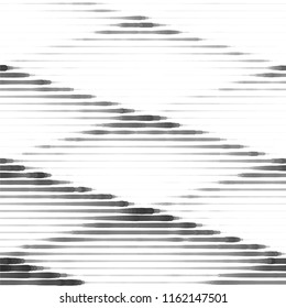 Abstract grunge grid stripe halftone background pattern. Spotted black and white line vector illustration
