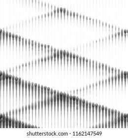 Abstract grunge grid stripe halftone background pattern. Spotted black and white line vector illustration

