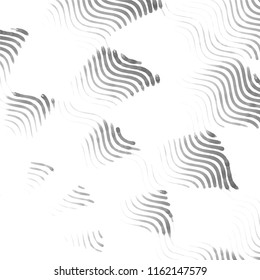 Abstract grunge grid stripe halftone background pattern. Spotted black and white line vector illustration
