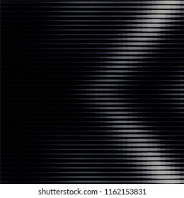 Abstract grunge grid stripe halftone background pattern. Spotted black and white line vector illustration
