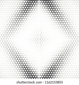 Abstract grunge grid stripe halftone background pattern. Spotted black and white line vector illustration
