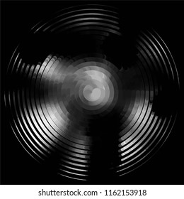 Abstract grunge grid stripe halftone background pattern. Spotted black and white line vector illustration
