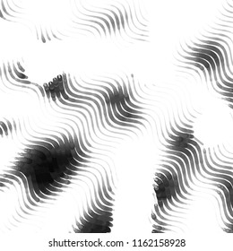 Abstract grunge grid stripe halftone background pattern. Spotted black and white line vector illustration
