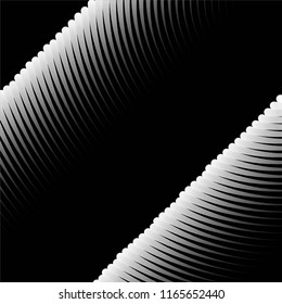 Abstract grunge grid stripe halftone background pattern. Spotted black and white line vector illustration
