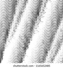 Abstract grunge grid stripe halftone background pattern. Spotted black and white line vector illustration
