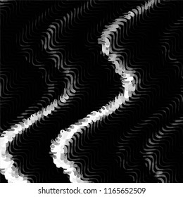 Abstract grunge grid stripe halftone background pattern. Spotted black and white line vector illustration
