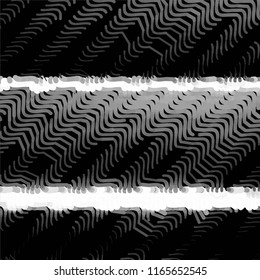 Abstract grunge grid stripe halftone background pattern. Spotted black and white line vector illustration
