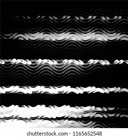 Abstract grunge grid stripe halftone background pattern. Spotted black and white line vector illustration

