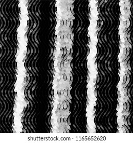 Abstract grunge grid stripe halftone background pattern. Spotted black and white line vector illustration

