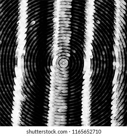 Abstract grunge grid stripe halftone background pattern. Spotted black and white line vector illustration
