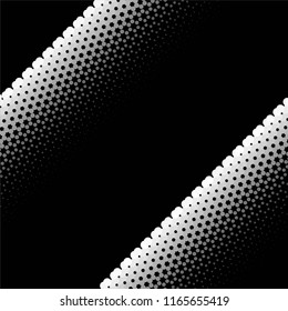 Abstract grunge grid stripe halftone background pattern. Spotted black and white line vector illustration
