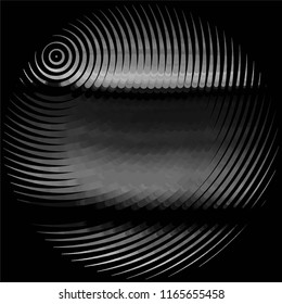 Abstract grunge grid stripe halftone background pattern. Spotted black and white line vector illustration
