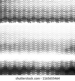 Abstract grunge grid stripe halftone background pattern. Spotted black and white line vector illustration
