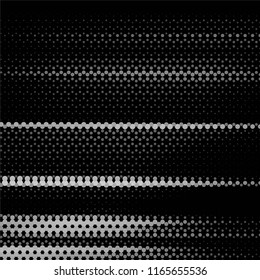 Abstract grunge grid stripe halftone background pattern. Spotted black and white line vector illustration
