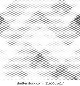 Abstract grunge grid stripe halftone background pattern. Spotted black and white line vector illustration
