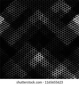 Abstract grunge grid stripe halftone background pattern. Spotted black and white line vector illustration
