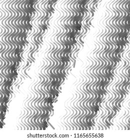 Abstract grunge grid stripe halftone background pattern. Spotted black and white line vector illustration
