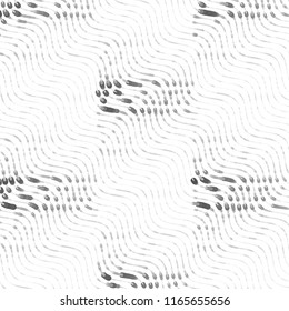 Abstract grunge grid stripe halftone background pattern. Spotted black and white line vector illustration
