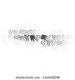Abstract grunge grid stripe halftone background pattern. Spotted black and white line vector illustration
