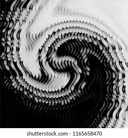 Abstract grunge grid stripe halftone background pattern. Spotted black and white line vector illustration
