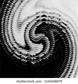 Abstract grunge grid stripe halftone background pattern. Spotted black and white line vector illustration
