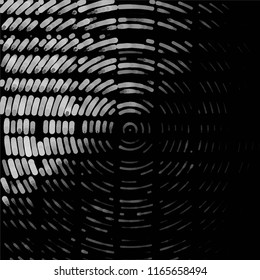Abstract grunge grid stripe halftone background pattern. Spotted black and white line vector illustration
