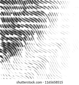 Abstract grunge grid stripe halftone background pattern. Spotted black and white line vector illustration
