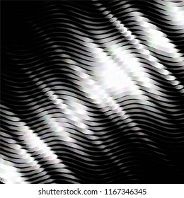 Abstract grunge grid stripe halftone background pattern. Spotted black and white line vector illustration

