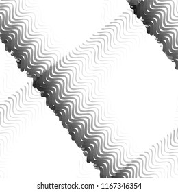 Abstract grunge grid stripe halftone background pattern. Spotted black and white line vector illustration
