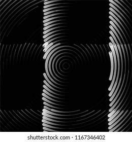 Abstract grunge grid stripe halftone background pattern. Spotted black and white line vector illustration
