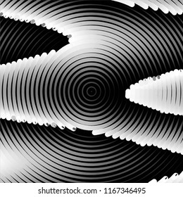 Abstract grunge grid stripe halftone background pattern. Spotted black and white line vector illustration

