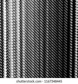 Abstract grunge grid stripe halftone background pattern. Spotted black and white line vector illustration
