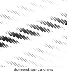 Abstract grunge grid stripe halftone background pattern. Spotted black and white line vector illustration
